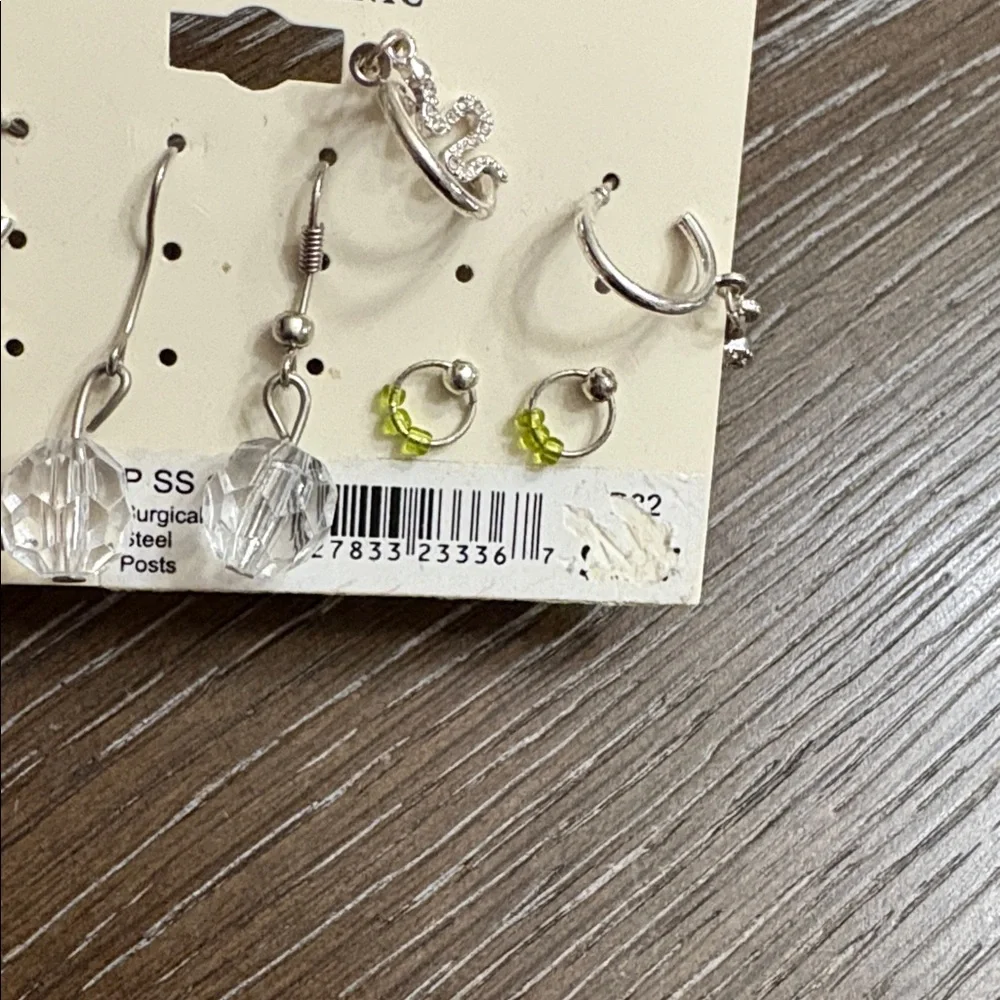 Sensible solutions silver dangle pierced earring sets
